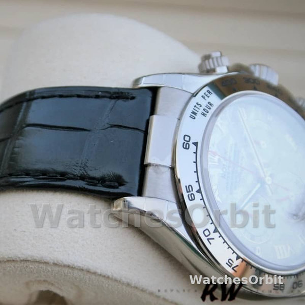 Replica Rolex Daytona 40mm Heren-116519-Meteoriet Wijzerplaat-Leren Band Meteoriet