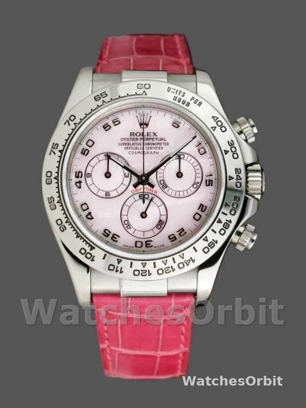 Rolex Daytona 116519 Rose MOP Arabic Pink Strap 40mm Herren Replica Watch