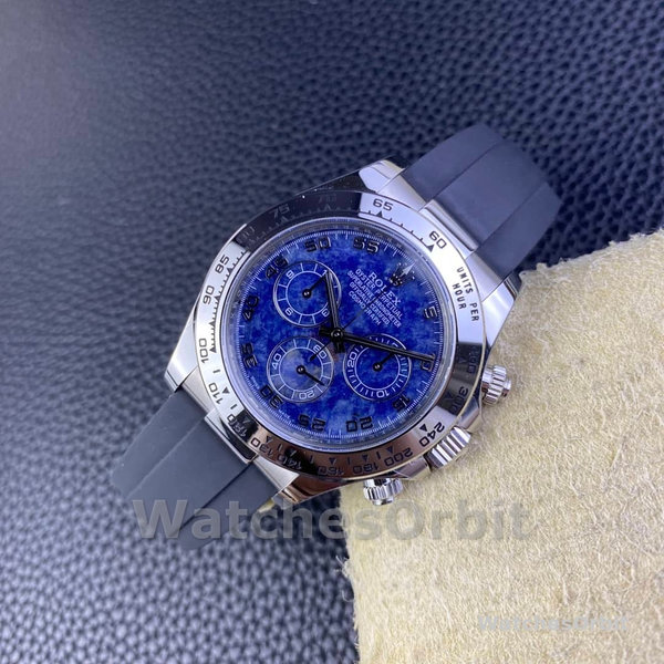 Replica Rolex Daytona 40mm Heren-116519-Sodaliet Arabic Dial-Blauw Alligatorleer Sodaliet Arabisch