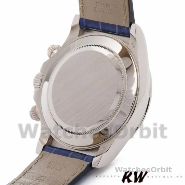Replica Rolex Daytona 40mm Heren-116519-Sodaliet Arabic Dial-Blauw Alligatorleer Sodaliet Arabisch