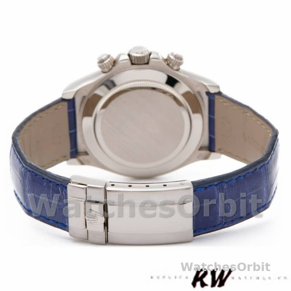 Replica Rolex Daytona 40mm Heren-116519-Sodaliet Arabic Dial-Blauw Alligatorleer Sodaliet Arabisch