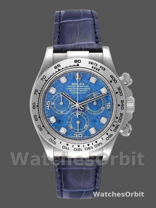 Rolex Daytona 116519 Sodalite diamonds dial 40mm Mens Replica Watch