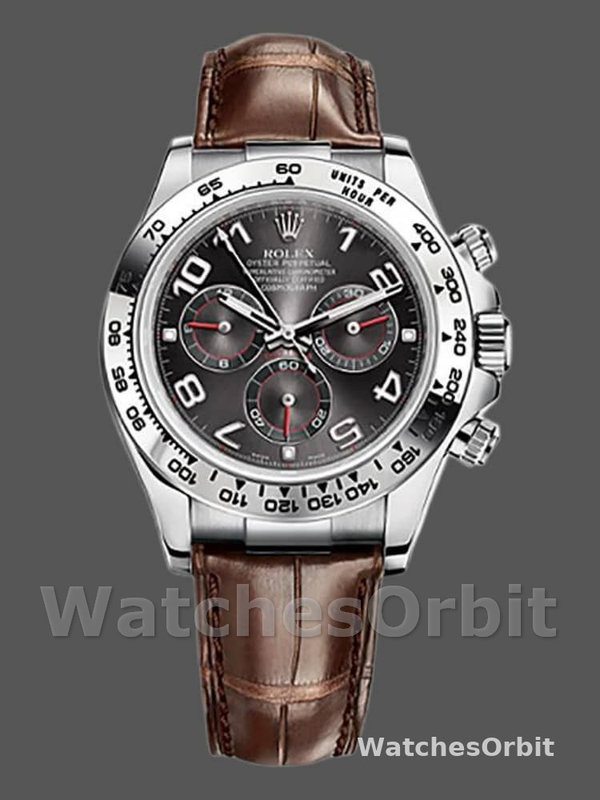 Rolex Daytona 116519 White Gold Grey Dial 40mm Herren Replica Uhr