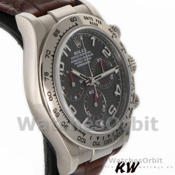 Rolex Daytona 116519 White Gold Grey Dial 40mm Herren Replica Uhr