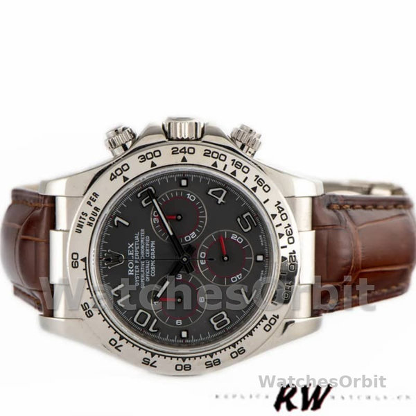 Rolex Daytona 116519 White Gold Grey Dial 40mm Herren Replica Uhr