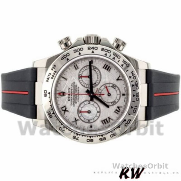 Replica Rolex Daytona 116519MT Meteorite Dial RubberB Strap 40mm Herren Replica Uhr