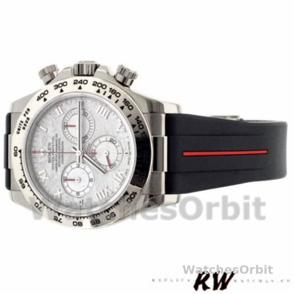 Rolex Daytona 116519MT Meteorite Dial RubberB Strap 40mm Mens Replica Watch