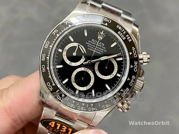 Replica Rolex Daytona 116520 Edelstahlgehäuse Schwarzes Zifferblatt 40MM Herren Replica Uhr Stilvolles Accessoire