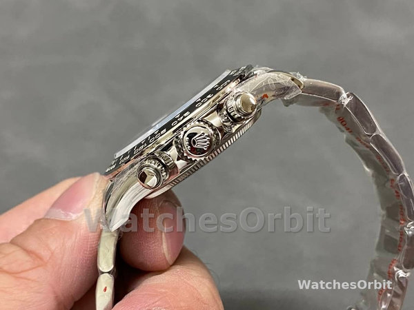 Replica Rolex Daytona 116520 Edelstahlgehäuse Schwarzes Zifferblatt 40MM Herren Replica Uhr Stilvolles Accessoire