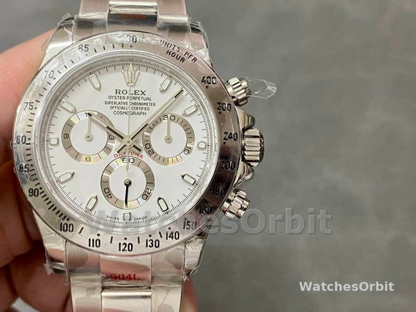 Rolex Daytona 116520 Stainless Steel Case White Dial 40MM Mens Replica Watch