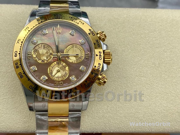 Mens Rolex Daytona 40mm Mens-116523-Dark MOP-Black Dial MOP Replica Image