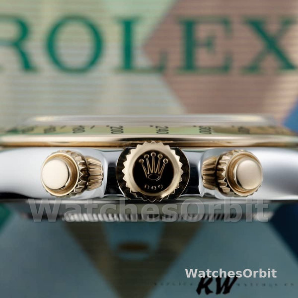 Replica Rolex Daytona 40mm Uomo-116523-Acciaio inossidabile-Cronografo Quadrante Cronografo