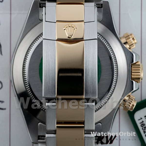 Replica Rolex Daytona 40mm Uomo-116523-Acciaio inossidabile-Cronografo Quadrante Cronografo