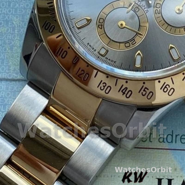 Replica Rolex Daytona 40mm Uomo-116523-Acciaio inossidabile-Comparto grigio ardesia da uomo