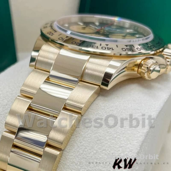Rolex Daytona 116528 Yellow Gold Black Paul Newman Dial 40mm Mens Replica Watch