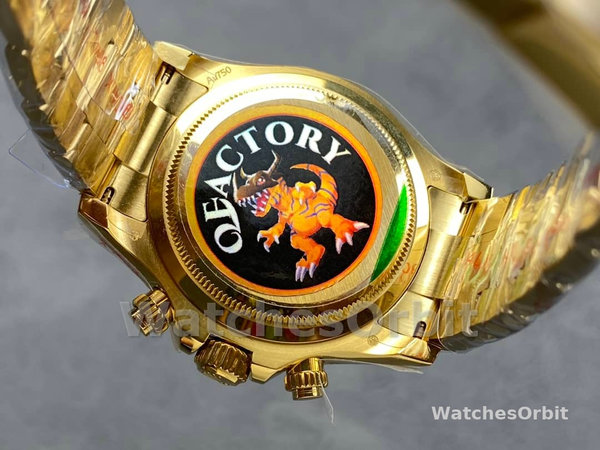 Rolex Daytona 116528 Yellow Gold Black Paul Newman Dial 40mm Mens Replica Watch