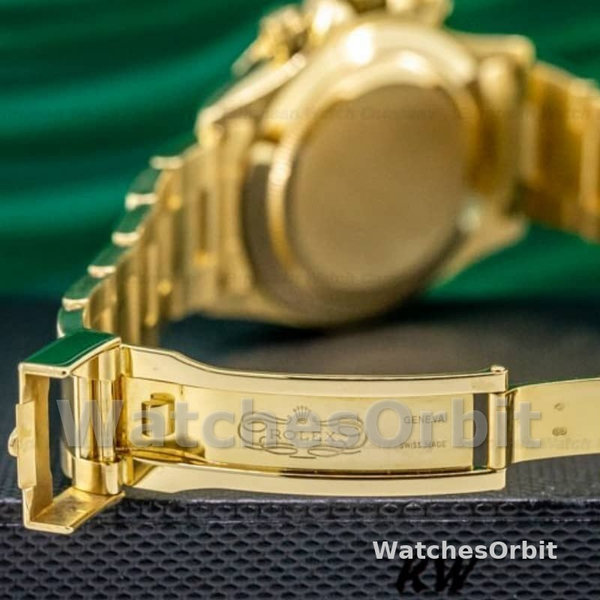 Mens Rolex Daytona 40mm Mens-116528-Yellow Gold-Champagne Dial Champagne Replica Image