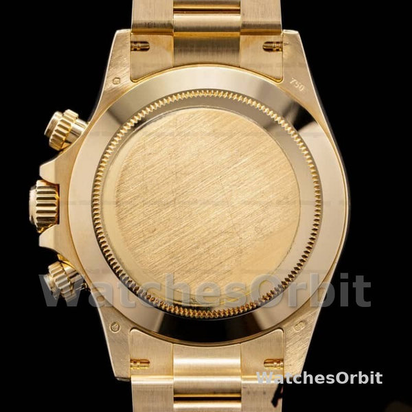 Mens Rolex Daytona 40mm Mens-116528-Yellow Gold-Champagne Diamond Dial Champagne Replica Image