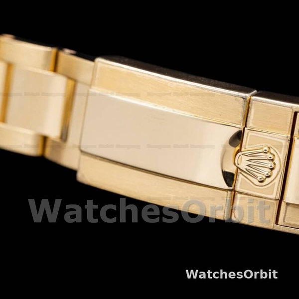 Mens Rolex Daytona 40mm Mens-116528-Yellow Gold-Champagne Diamond Dial Champagne Replica Image