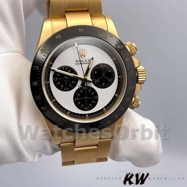 Men's Rolex Daytona 40mm Men's-116528-Yellow Gold-White Dial White