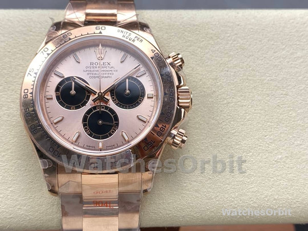 Rolex Daytona 126505 Everose Gold Sundust Panda Dial 40MM Mens Replica Watch