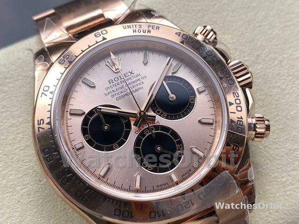 Rolex Daytona 126505 Everose Gold Sundust Panda Dial 40MM Mens Replica Watch