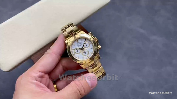 Men's Rolex Daytona-126508 0001, 18K Yellow Gold, White Dial, White