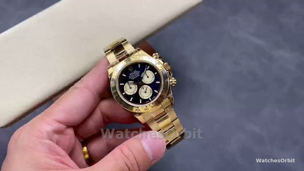 Replique Hommes - Rolex Daytona-126508 0002, Two-Tone, cadran noir, noir