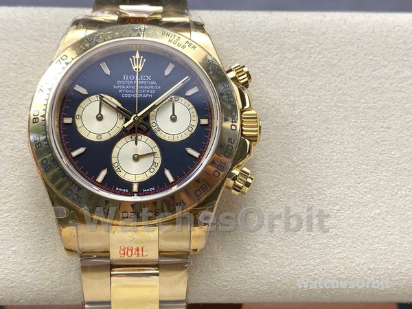 Mens Rolex Daytona-126508 0002, Two-Tone, Black Dial, Black Replica Watch Image