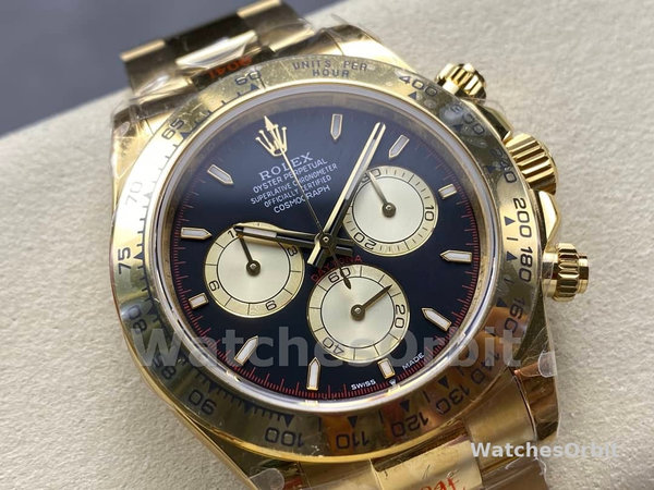 Mens Rolex Daytona-126508 0002, Two-Tone, Black Dial, Black Replica Watch Image