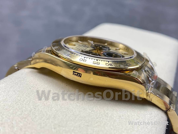 Mens Rolex Daytona-126508 0006, Yellow Gold Bracelet, 1:1, Champagne Replica Watch Image