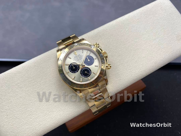 Mens Rolex Daytona-126508 0006, Yellow Gold Bracelet, 1:1, Champagne Replica Watch Image