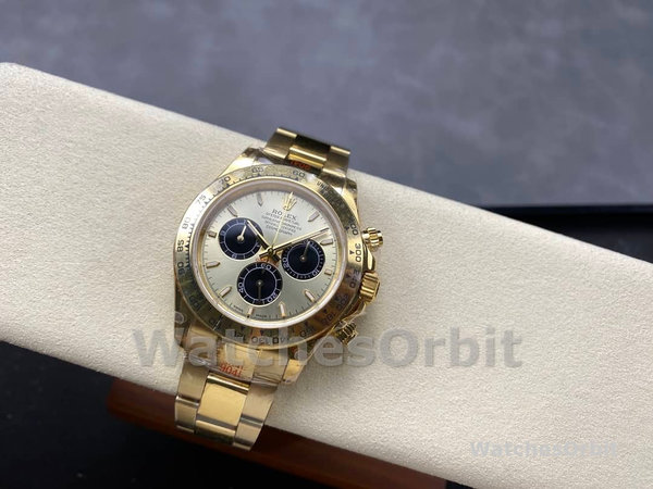 Mens Rolex Daytona-126508 0006, Yellow Gold Bracelet, 1:1, Champagne Replica Watch Image