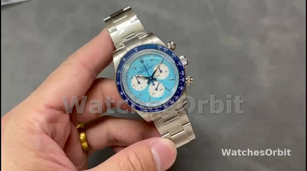 Replica Rolex Daytona-ADG Scona Edition Uomo, Blu ghiaccio