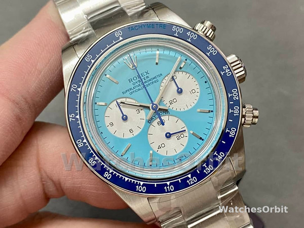 Mens Rolex Daytona-ADG Scona Edition, Ice Blue Replica Watch Image