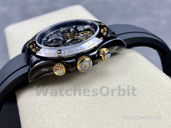 Rolex Daytona Blaken Black 1:1 Mirror Skeleton Dial 40mm Men's Watch