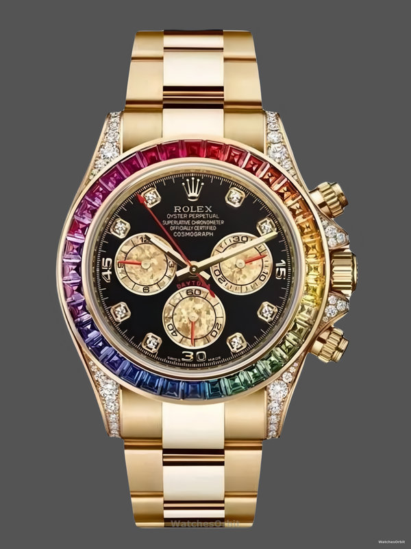 Rolex Daytona Chronograph Automatic Chronometer Diamond Black Dial 116598RBOW 0001