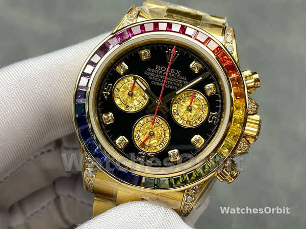 Rolex Daytona Chronograph Automatic Chronometer Diamond Black Dial 116598RBOW 0001