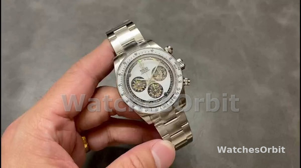 Men's Rolex Daytona Cosmograph Artisans De Geneve White Dial Edition White