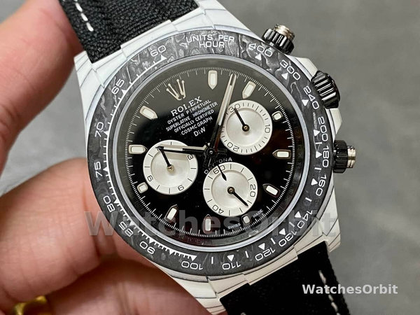 Rolex Daytona Cosmograph Carbon Fiber Luminescent Coating 40mm Black Dial Men's Watch