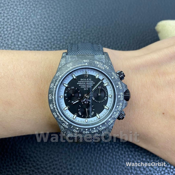Rolex Daytona Cosmograph DIW Carbon Fiber Black Dial 40mm