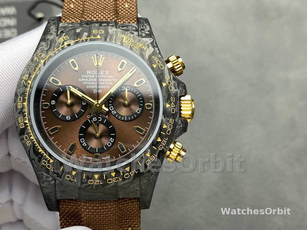 Rolex Daytona DiW Black Gold Customised NTPT Carbon Fiber 40mm