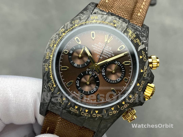 Rolex Daytona DiW Black Gold Customised NTPT Carbon Fiber 40mm