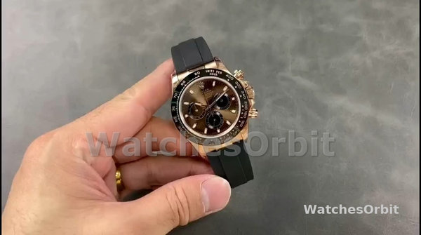 Men's Rolex Daytona-116515, Everose Rubber, Chocolate Dial Chocolate