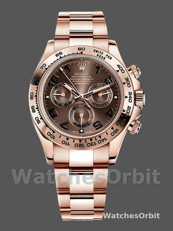 Rolex Daytona m116505 Everose Gold Brown Dial 40MM Mens Replica Watch