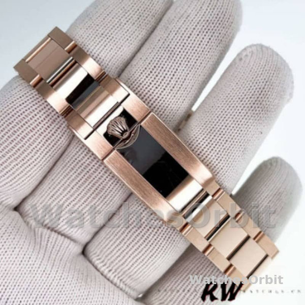 Replica Rolex Daytona-m116505, 40 mm, Oro Everose, Quadrante Grigio Meteorite, Uomo, Grigio Meteorite