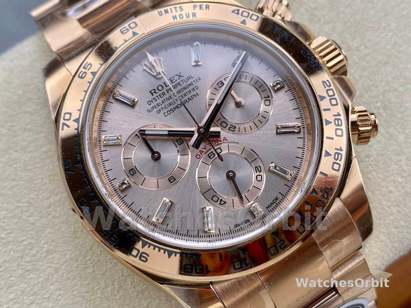 Mens Rolex Daytona-m116505, 40mm, Everose Gold, Sundust Pink Dial, Men’s Sundust Pink Replica Watch Image