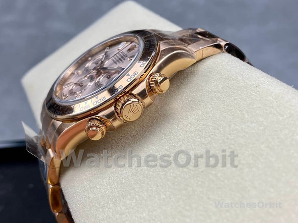 Mens Rolex Daytona-m116505, 40mm, Everose Gold, Sundust Pink Dial, Men’s Sundust Pink Replica Watch Image