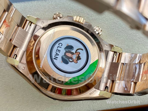 Mens Rolex Daytona-m116505, 40mm, Everose Gold, Sundust Pink Dial, Men’s Sundust Pink Replica Watch Image