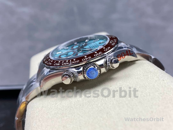 Replica Rolex Platinum Cosmograph Daytona Ice Blue Ice Blue Diamond Baguette Mark 126506 0002 Robuste Qualität